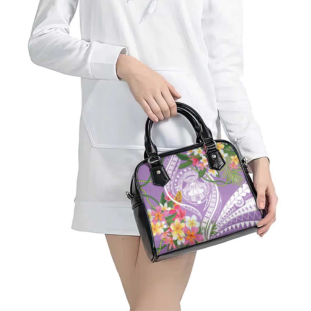 Aloha Hawaii Kauai Shoulder Handbag Frangipani Mix Mokihana Lei LT7 - Polynesian Pride