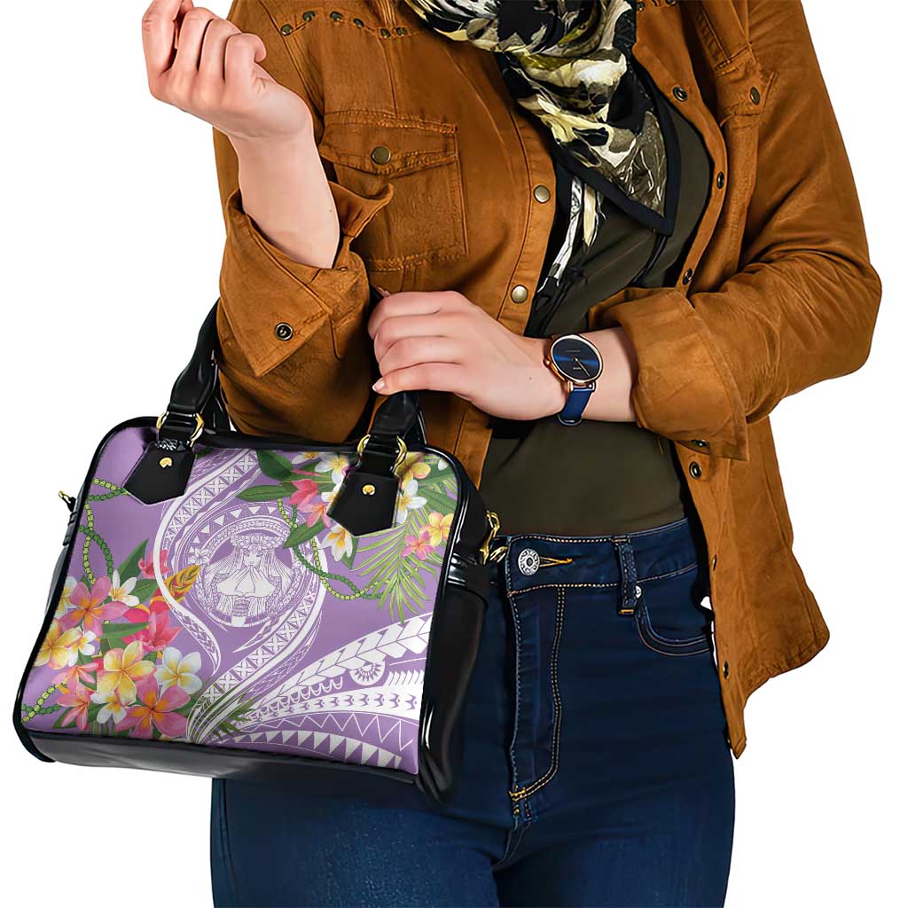 Aloha Hawaii Kauai Shoulder Handbag Frangipani Mix Mokihana Lei LT7 - Polynesian Pride