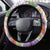 Aloha Hawaii Kauai Steering Wheel Cover Frangipani Mix Mokihana Lei