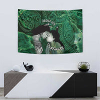 New Zealand Aroha Koe Mama Tapestry Maori Hongi - Pounamu LT7 - Polynesian Pride
