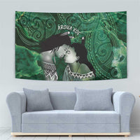 New Zealand Aroha Koe Mama Tapestry Maori Hongi - Pounamu LT7 - Polynesian Pride