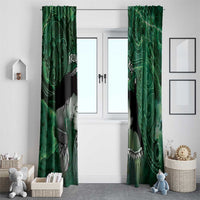 New Zealand Aroha Koe Mama Window Curtain Maori Hongi - Pounamu LT7 - Polynesian Pride