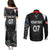 Personalised New Zealand Rugby Couples Matching Puletasi Dress and Long Sleeve Button Shirts Aotearoa World Cup 2023 Champions LT7 - Polynesian Pride