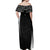 Personalised New Zealand Rugby Off Shoulder Maxi Dress Aotearoa World Cup 2023 Champions LT7 - Polynesian Pride