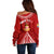 Personalised Kolisi Tonga Atele Off Shoulder Sweater Tongan Kupesi - Special LT7 - Polynesian Pride