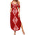 Personalised Kolisi Tonga Atele Summer Maxi Dress Tongan Kupesi - Special LT7 Women Red - Polynesian Pride