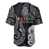 Kia Hara Te reo Maori Baseball Jersey Manaia Moko Pattern LT7 - Polynesian Pride