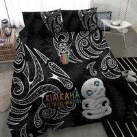 Kia Hara Te reo Maori Bedding Set Manaia Moko Pattern LT7 - Polynesian Pride