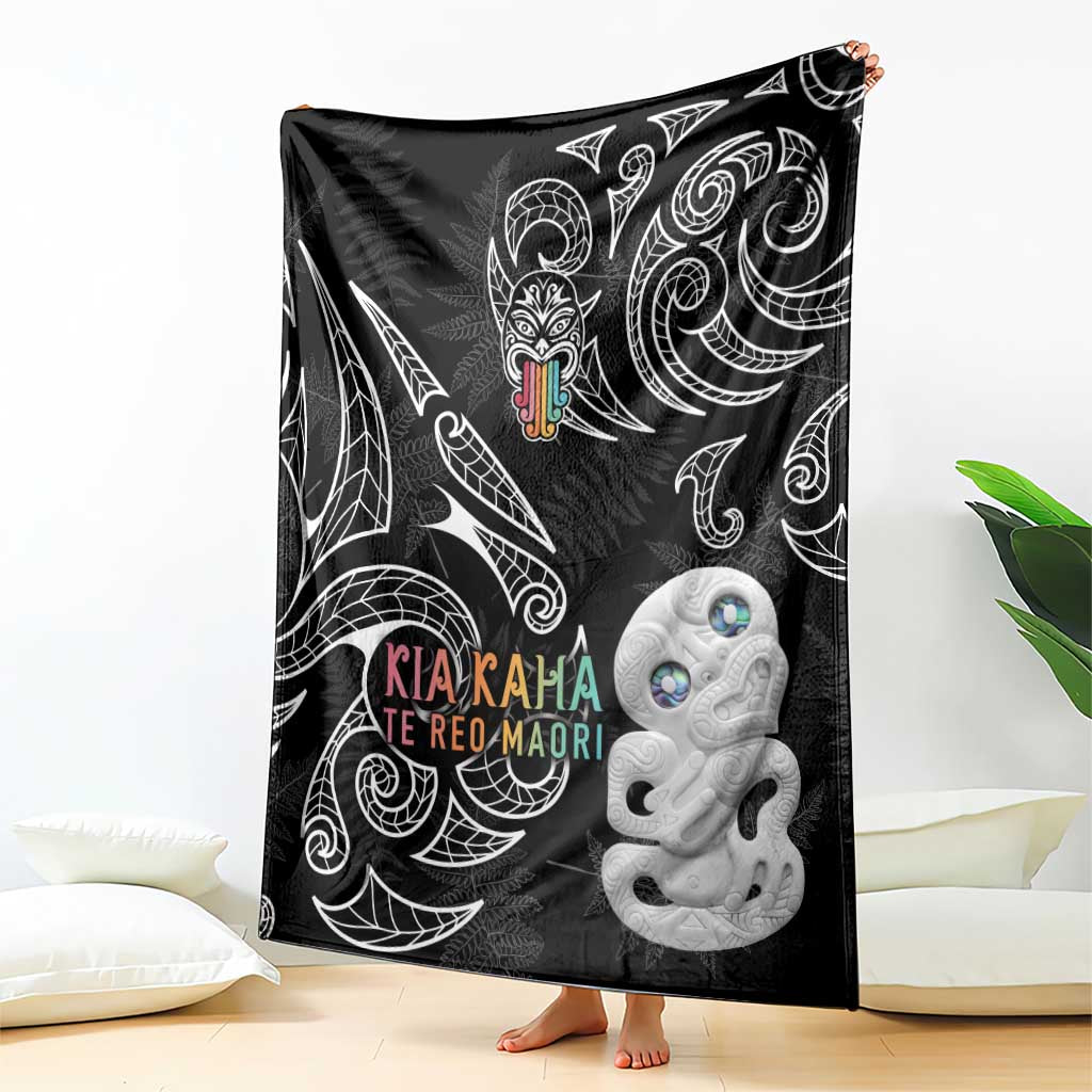 Kia Hara Te reo Maori Blanket Manaia Moko Pattern LT7 - Polynesian Pride