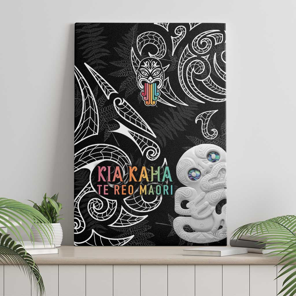 Kia Hara Te reo Maori Canvas Wall Art Manaia Moko Pattern LT7 - Polynesian Pride