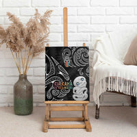 Kia Hara Te reo Maori Canvas Wall Art Manaia Moko Pattern LT7 - Polynesian Pride