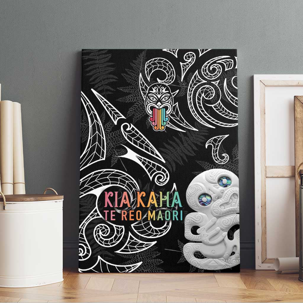 Kia Hara Te reo Maori Canvas Wall Art Manaia Moko Pattern LT7 - Polynesian Pride