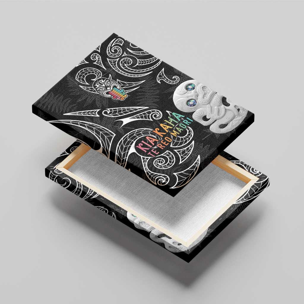 Kia Hara Te reo Maori Canvas Wall Art Manaia Moko Pattern LT7 - Polynesian Pride