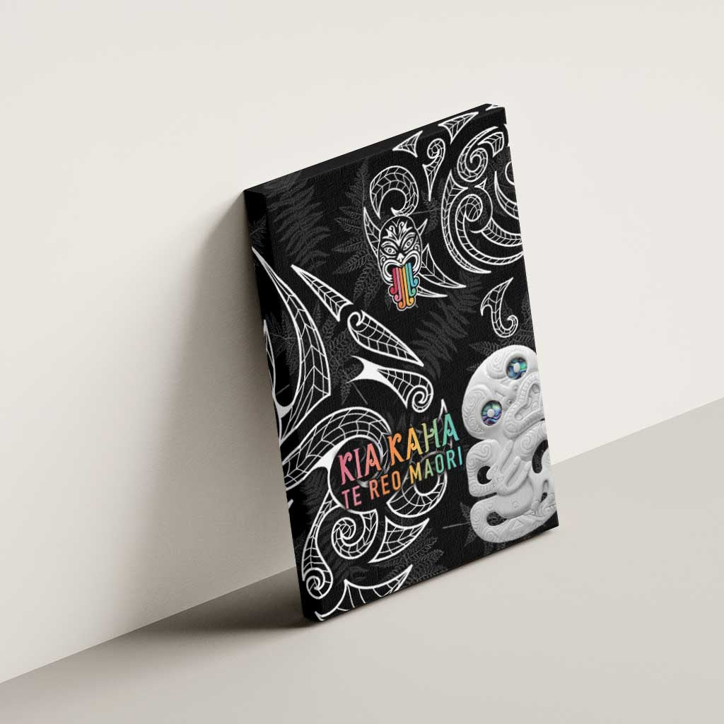 Kia Hara Te reo Maori Canvas Wall Art Manaia Moko Pattern LT7 - Polynesian Pride