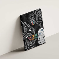 Kia Hara Te reo Maori Canvas Wall Art Manaia Moko Pattern LT7 - Polynesian Pride