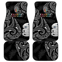 Kia Hara Te reo Maori Car Mats Manaia Moko Pattern LT7 - Polynesian Pride