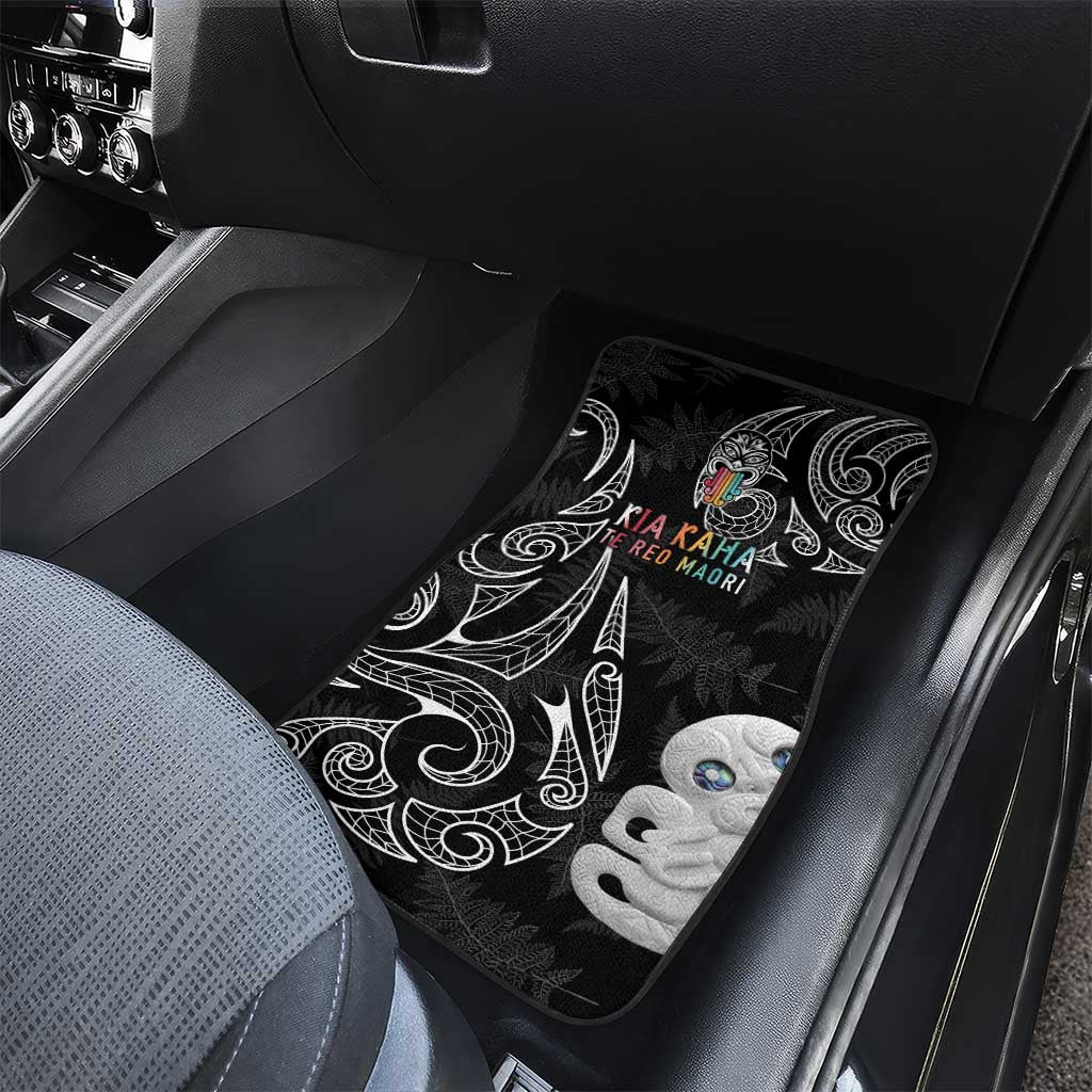 Kia Hara Te reo Maori Car Mats Manaia Moko Pattern LT7 - Polynesian Pride