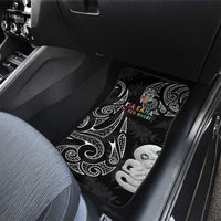 Kia Hara Te reo Maori Car Mats Manaia Moko Pattern LT7 - Polynesian Pride