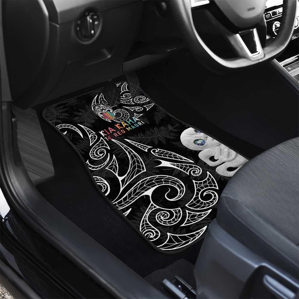 Kia Hara Te reo Maori Car Mats Manaia Moko Pattern LT7 - Polynesian Pride