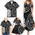 Kia Hara Te reo Maori Family Matching Summer Maxi Dress and Hawaiian Shirt Manaia Moko Pattern