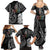 Kia Hara Te reo Maori Family Matching Summer Maxi Dress and Hawaiian Shirt Manaia Moko Pattern