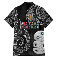 Kia Hara Te reo Maori Hawaiian Shirt Manaia Moko Pattern LT7 - Polynesian Pride