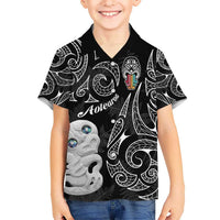Kia Hara Te reo Maori Hawaiian Shirt Manaia Moko Pattern LT7 - Polynesian Pride