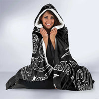 Kia Hara Te reo Maori Hooded Blanket Manaia Moko Pattern LT7 - Polynesian Pride