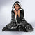 Kia Hara Te reo Maori Hooded Blanket Manaia Moko Pattern