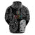 Kia Hara Te reo Maori Hoodie Manaia Moko Pattern