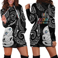 Kia Hara Te reo Maori Hoodie Dress Manaia Moko Pattern LT7 - Polynesian Pride