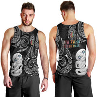 Kia Hara Te reo Maori Men Tank Top Manaia Moko Pattern LT7 - Polynesian Pride