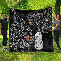 Kia Hara Te reo Maori Quilt Manaia Moko Pattern LT7 - Polynesian Pride