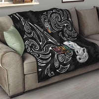 Kia Hara Te reo Maori Quilt Manaia Moko Pattern LT7 - Polynesian Pride