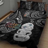 Kia Hara Te reo Maori Quilt Bed Set Manaia Moko Pattern LT7 - Polynesian Pride