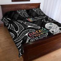 Kia Hara Te reo Maori Quilt Bed Set Manaia Moko Pattern LT7 - Polynesian Pride
