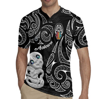 Kia Hara Te reo Maori Rugby Jersey Manaia Moko Pattern LT7 - Polynesian Pride