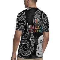 Kia Hara Te reo Maori Rugby Jersey Manaia Moko Pattern LT7 - Polynesian Pride