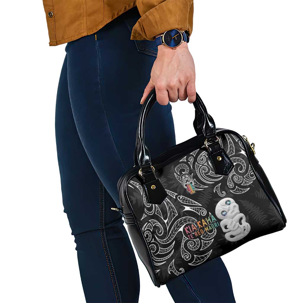 Kia Hara Te reo Maori Shoulder Handbag Manaia Moko Pattern LT7 - Polynesian Pride