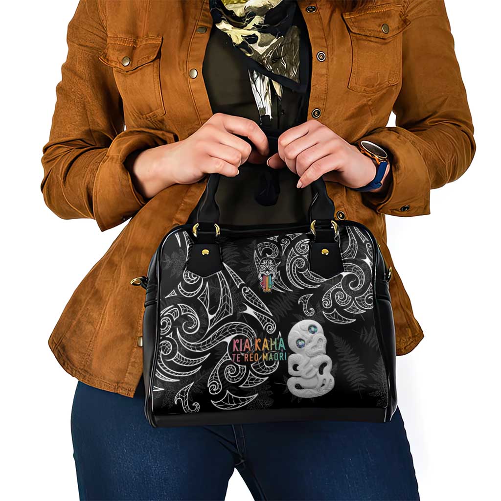Kia Hara Te reo Maori Shoulder Handbag Manaia Moko Pattern LT7 - Polynesian Pride