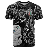 Kia Hara Te reo Maori T Shirt Manaia Moko Pattern LT7 Black - Polynesian Pride