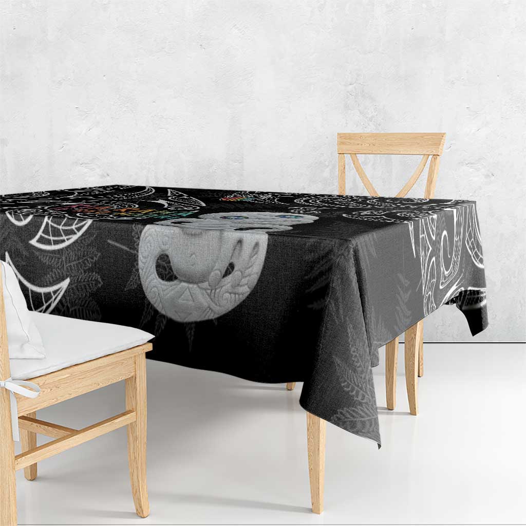 Kia Hara Te reo Maori Tablecloth Manaia Moko Pattern LT7 - Polynesian Pride