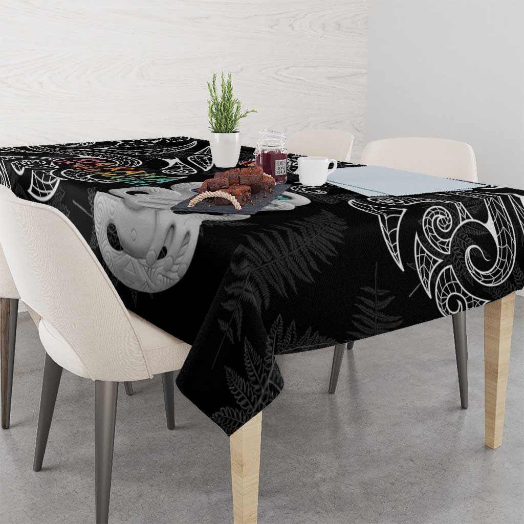 Kia Hara Te reo Maori Tablecloth Manaia Moko Pattern LT7 - Polynesian Pride