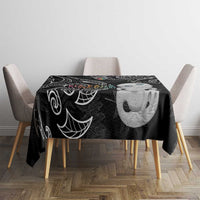 Kia Hara Te reo Maori Tablecloth Manaia Moko Pattern LT7 - Polynesian Pride