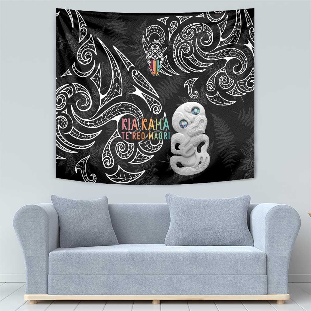 Kia Hara Te reo Maori Tapestry Manaia Moko Pattern LT7 - Polynesian Pride
