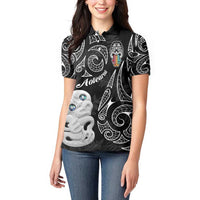 Kia Hara Te reo Maori Women Polo Shirt Manaia Moko Pattern LT7 - Polynesian Pride