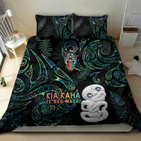 Kia Hara Te reo Maori Bedding Set Manaia Moko Mix Paua Shell LT7 - Polynesian Pride