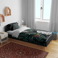 Kia Hara Te reo Maori Bedding Set Manaia Moko Mix Paua Shell LT7 - Polynesian Pride
