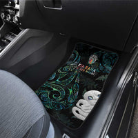Kia Hara Te reo Maori Car Mats Manaia Moko Mix Paua Shell LT7 - Polynesian Pride
