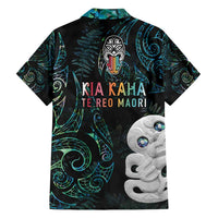 Kia Hara Te reo Maori Hawaiian Shirt Manaia Moko Mix Paua Shell LT7 - Polynesian Pride
